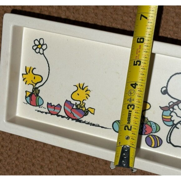 Peanuts-Snoopy & Woodstock Bamboo Sandwich Tray Egg Tray Easter - Picture 5 of 5
